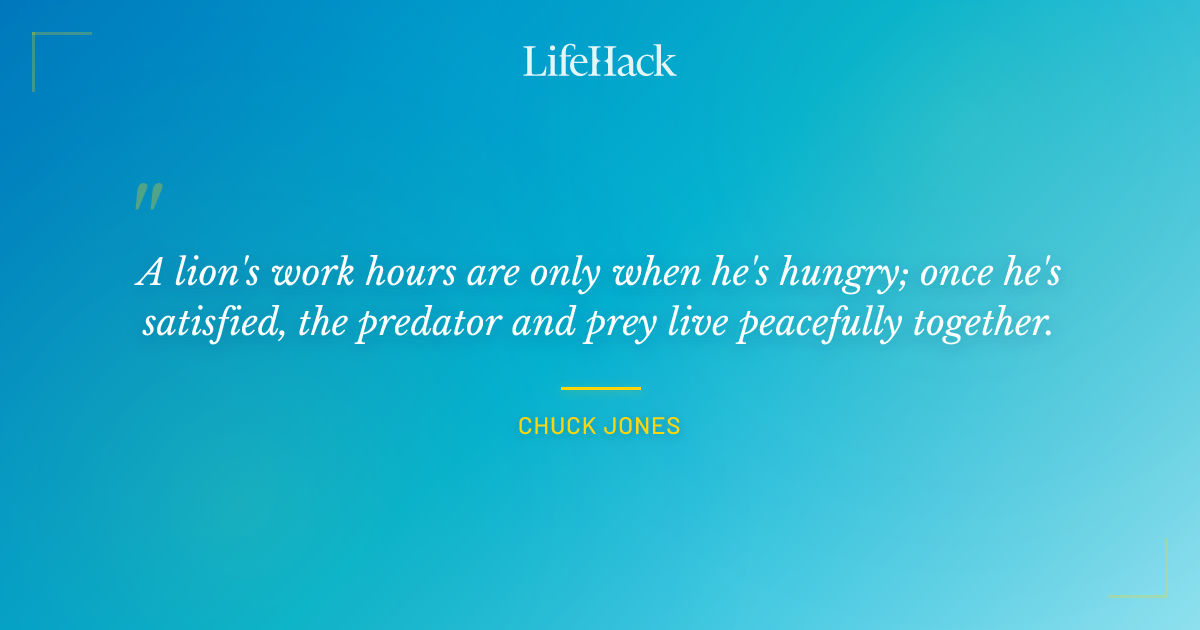 Quote by Chuck Jones