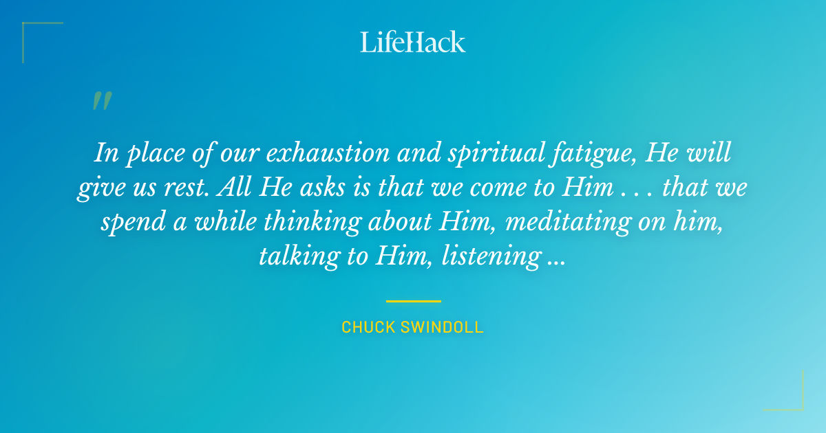 Quote by Chuck Swindoll