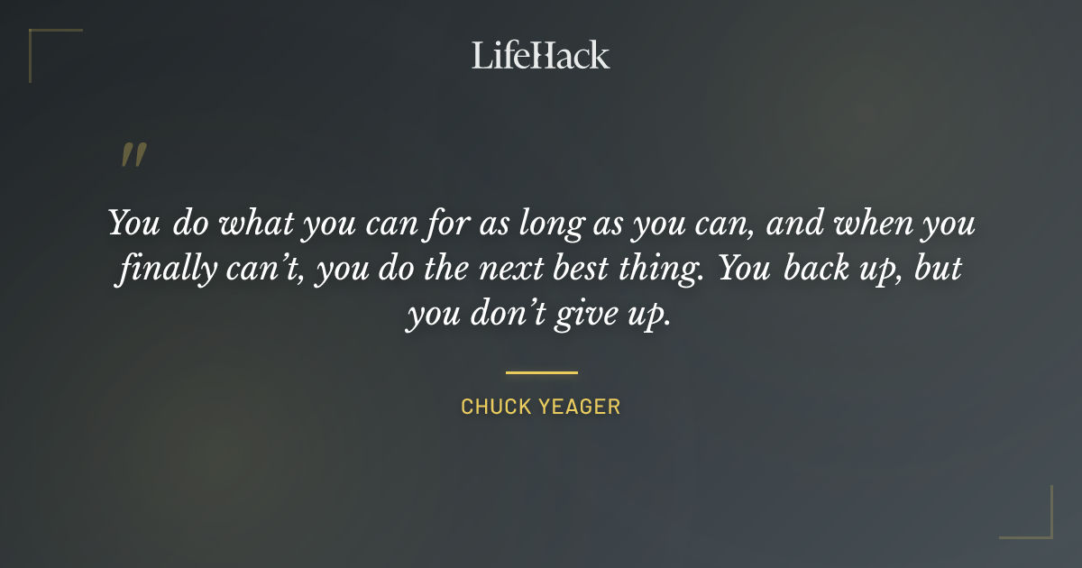 Quote by Chuck Yeager