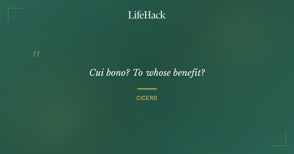 Quote by Cicero