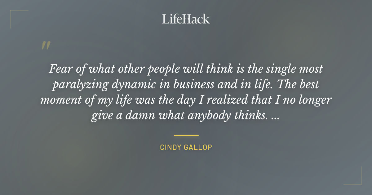 Quote by Cindy Gallop