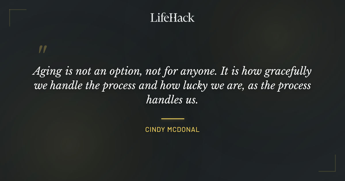 Quote by Cindy McDonal