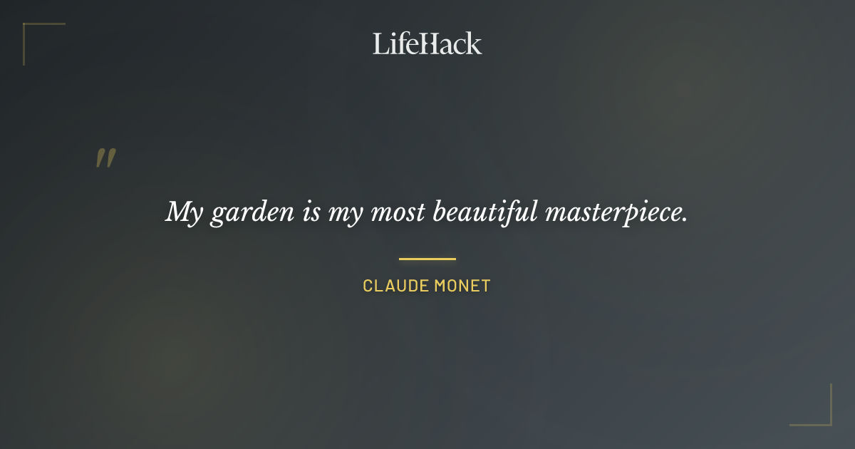 Quote by Claude Monet