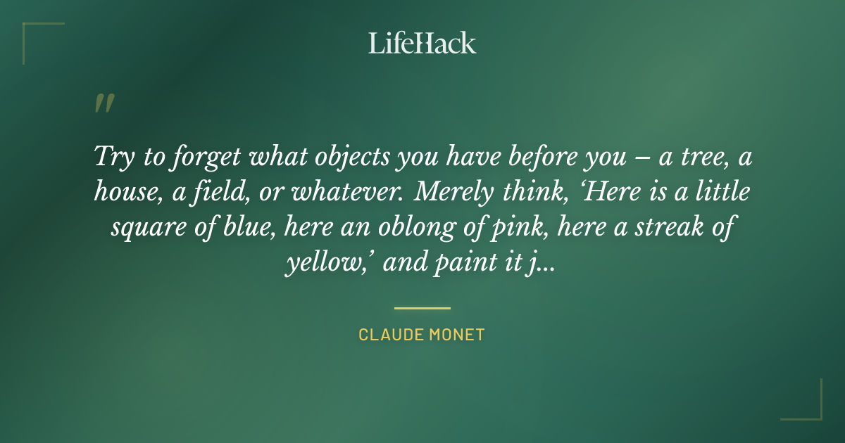 Quote by Claude Monet