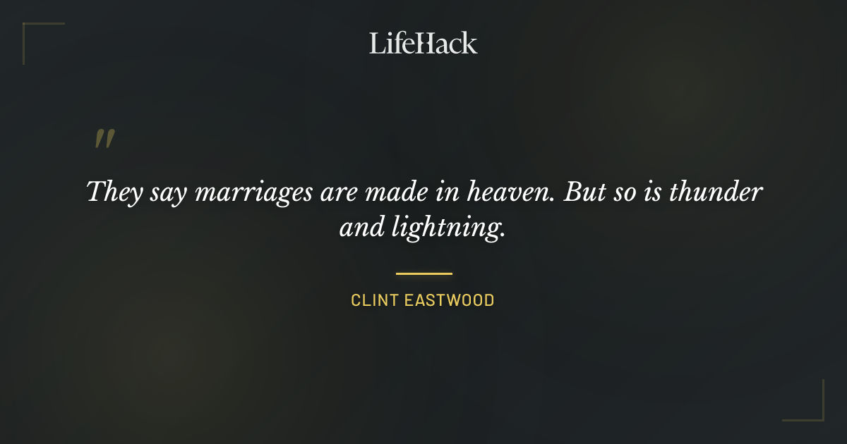 Quote by Clint Eastwood