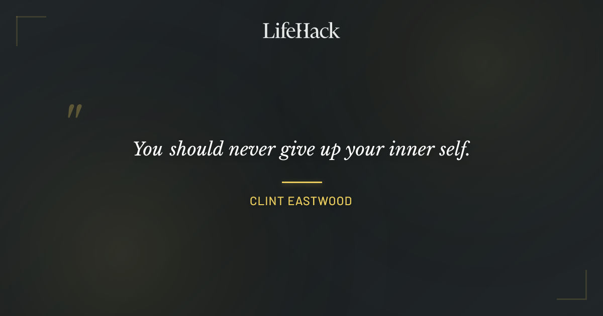 Quote by Clint Eastwood