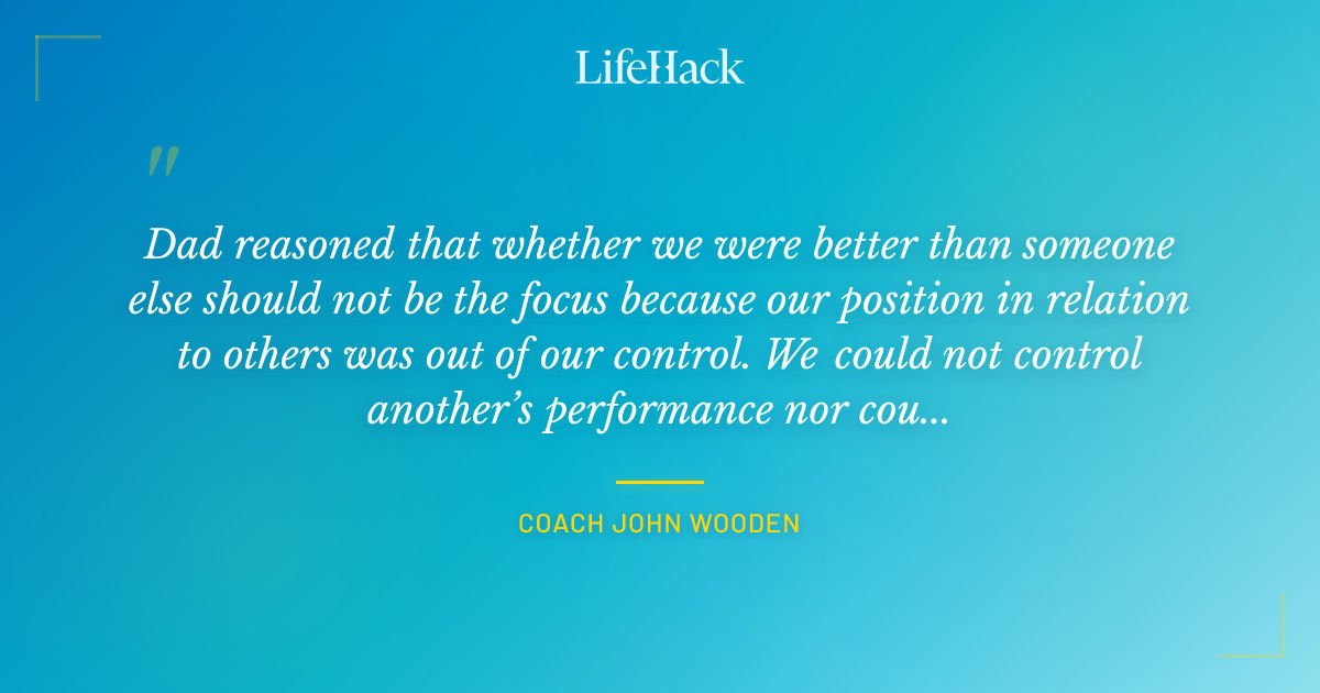 Quote by Coach John Wooden