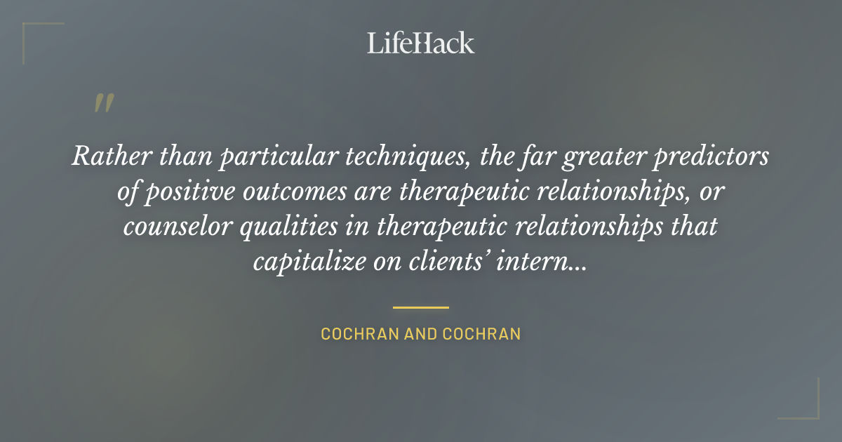 Quote by Cochran and Cochran