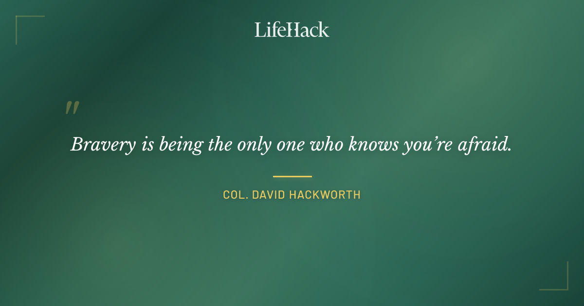Quote by Col. David Hackworth