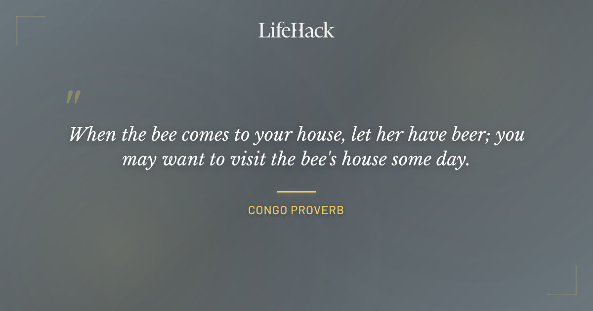 Quote by Congo Proverb