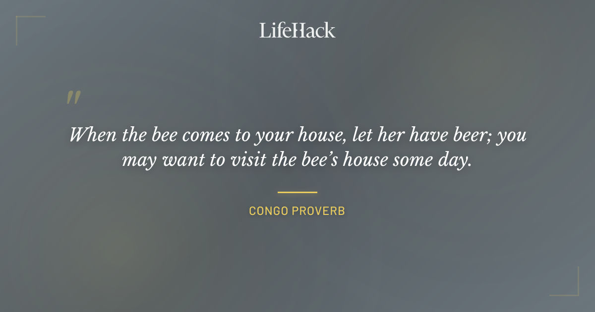 Quote by Congo Proverb