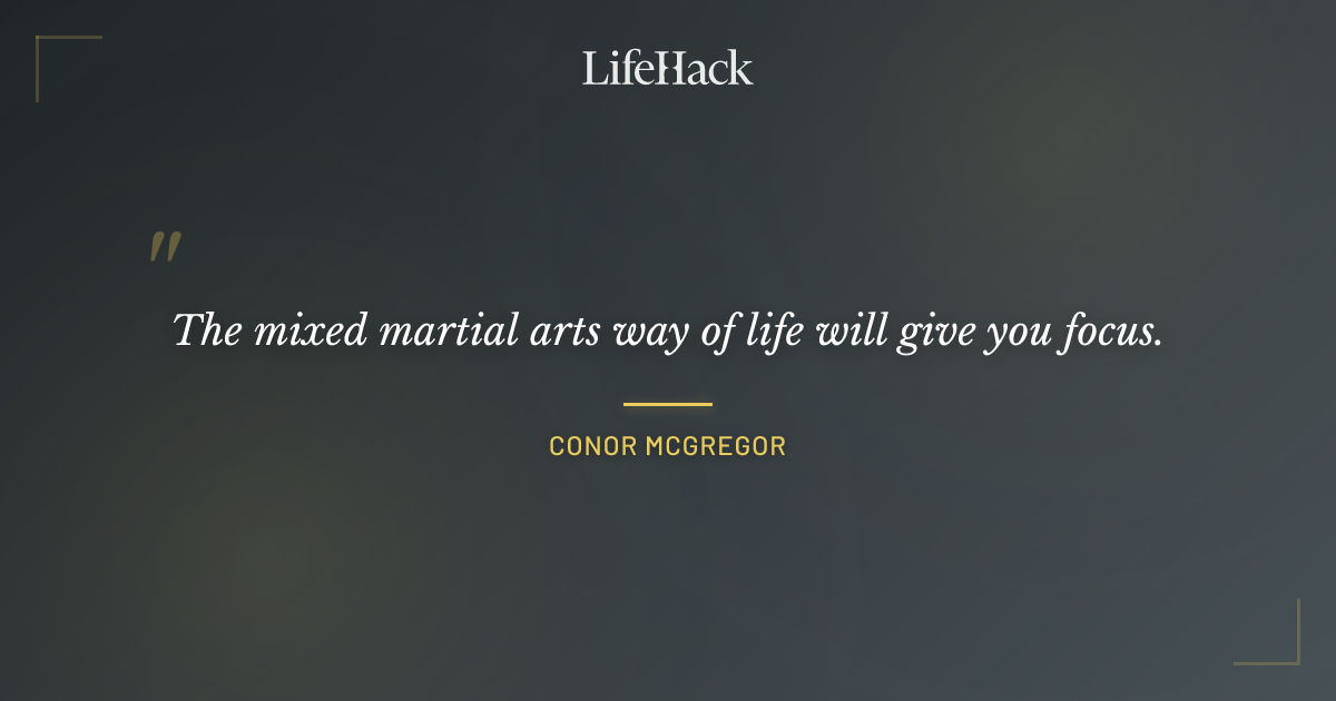 Quote by Conor McGregor
