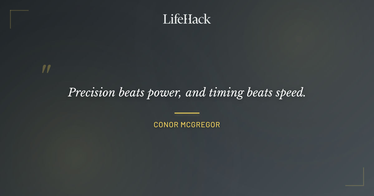 Quote by Conor McGregor