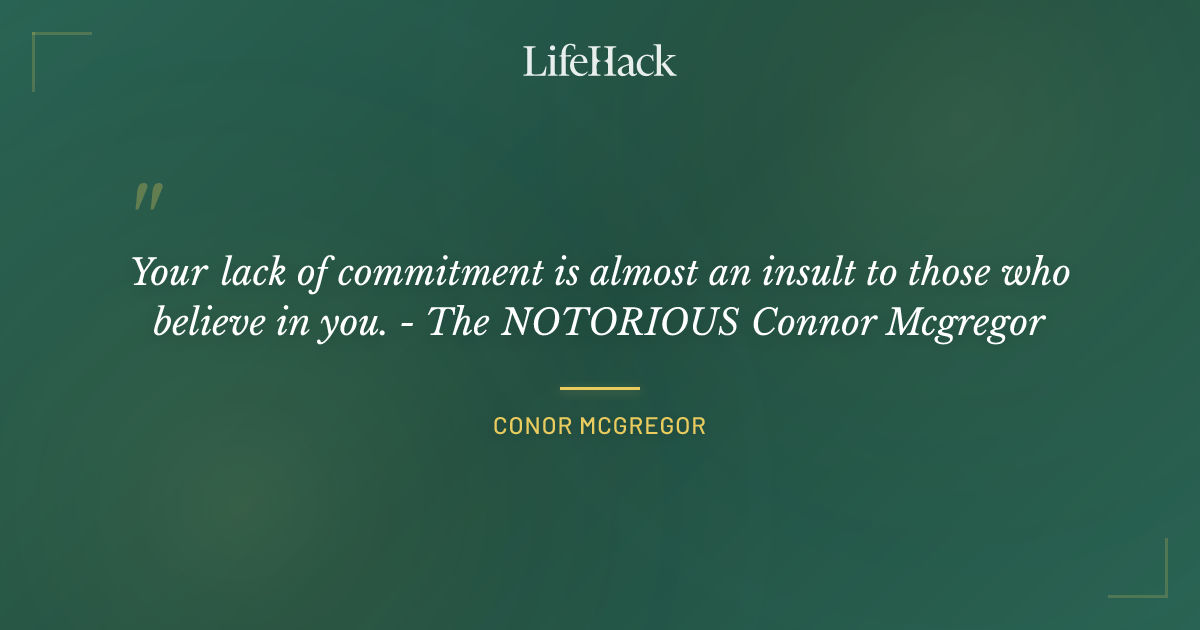 Quote by Conor McGregor