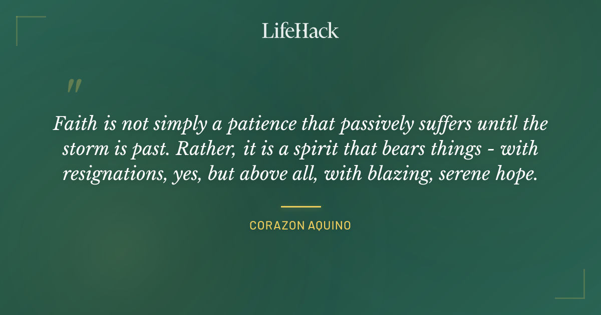 Quote by Corazon Aquino