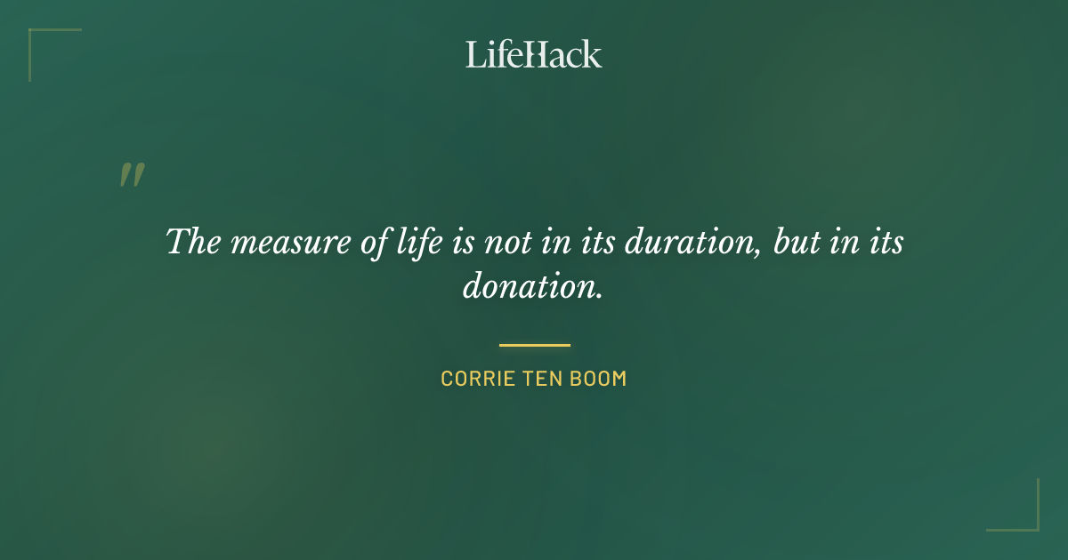 Quote by Corrie ten Boom