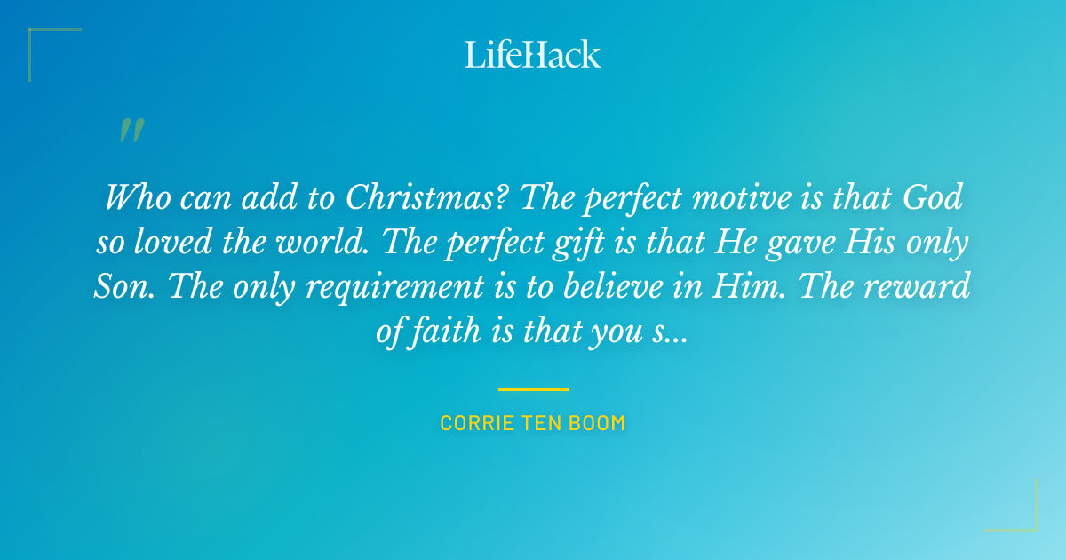 Quote by Corrie ten Boom