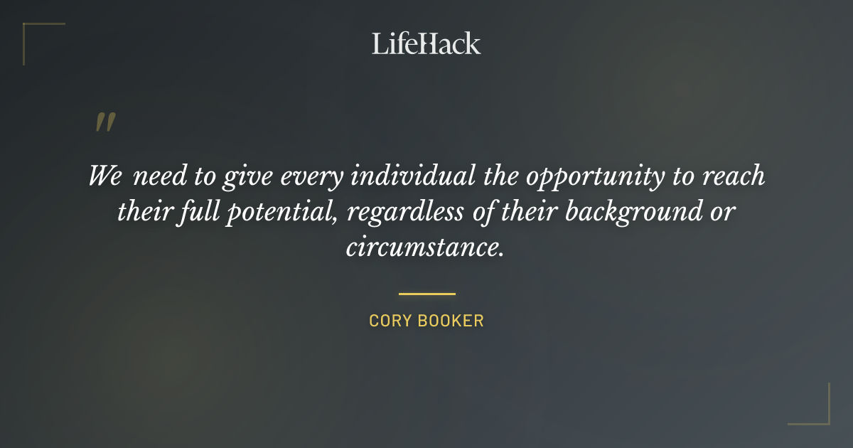 Quote by Cory Booker
