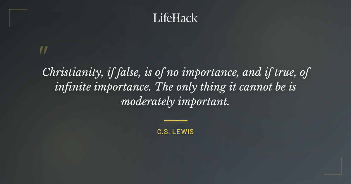 Quote by C.S. Lewis