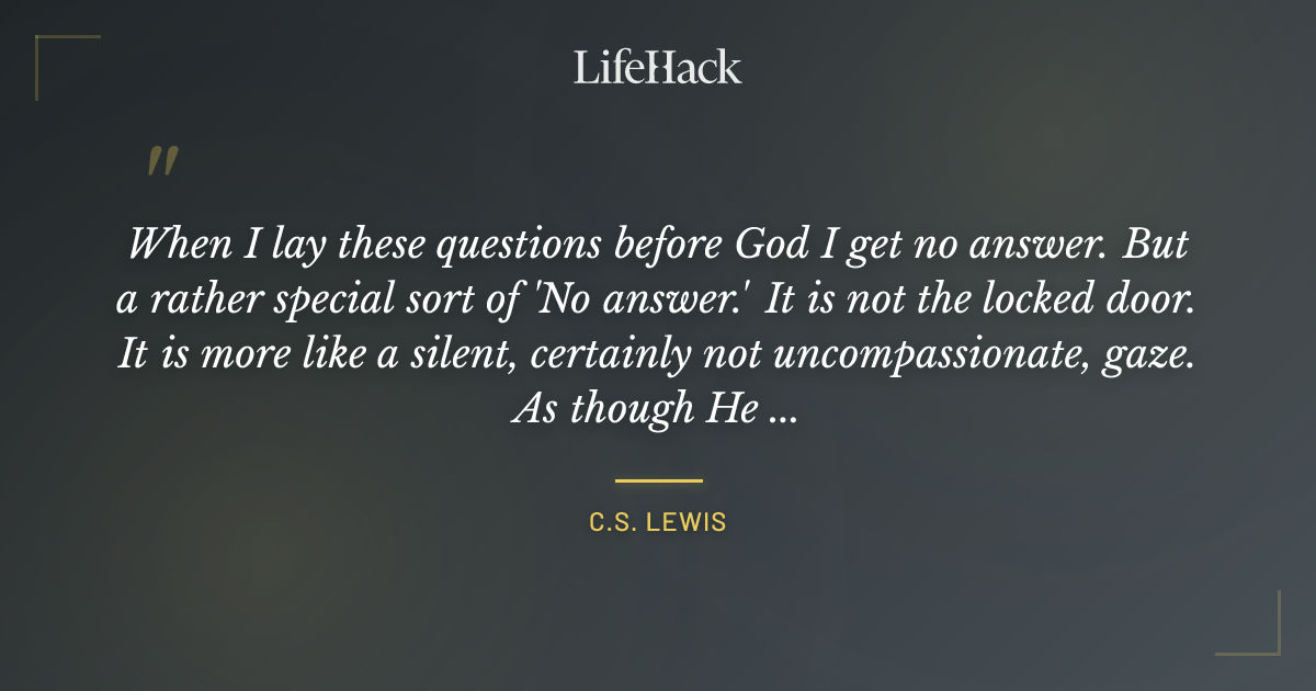 Quote by C.S. Lewis