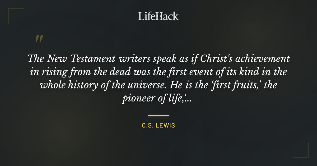 Quote by C.S. Lewis