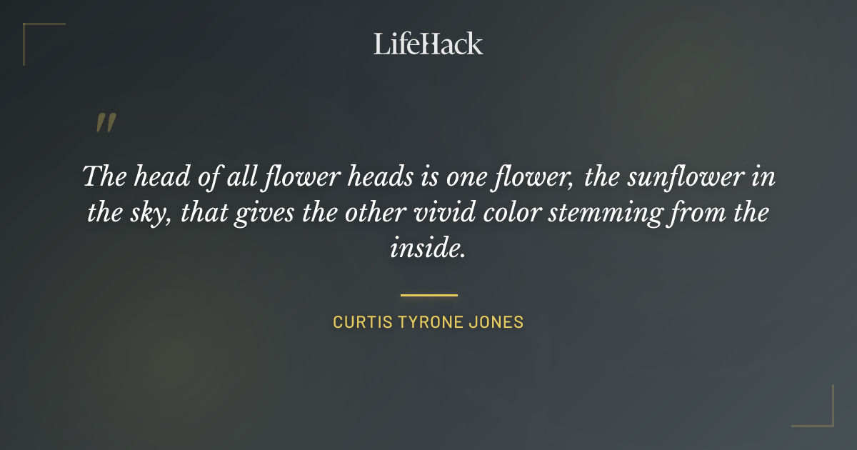 Quote by Curtis Tyrone Jones