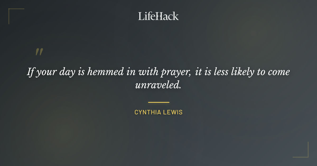 Quote by Cynthia Lewis