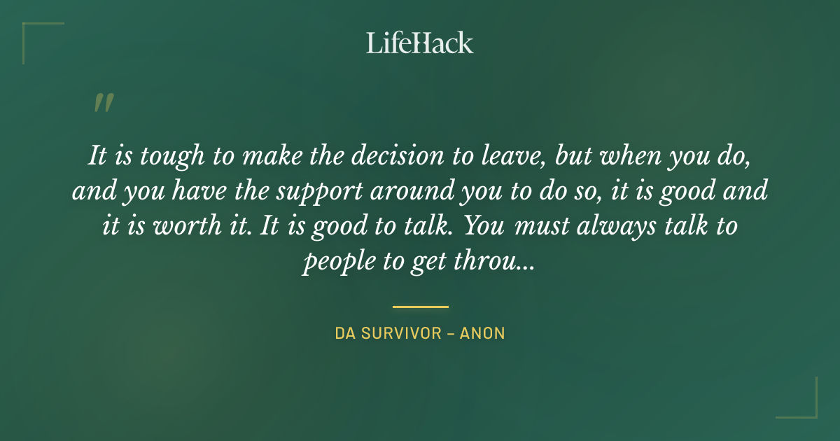 Quote by DA Survivor – Anon