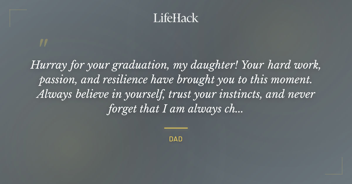 Quote by Dad
