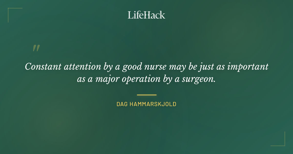 Quote by Dag Hammarskjold