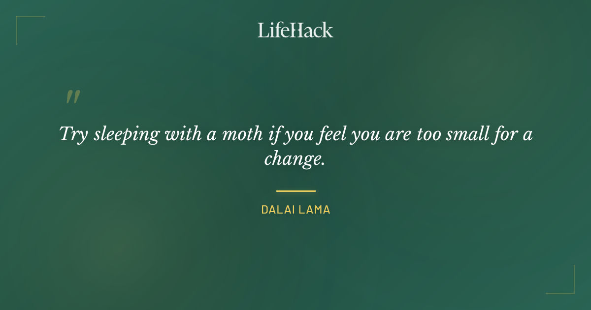 Quote by Dalai Lama