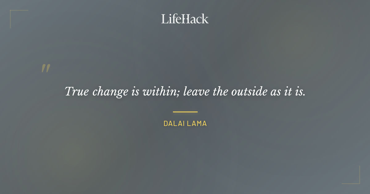 Quote by Dalai Lama