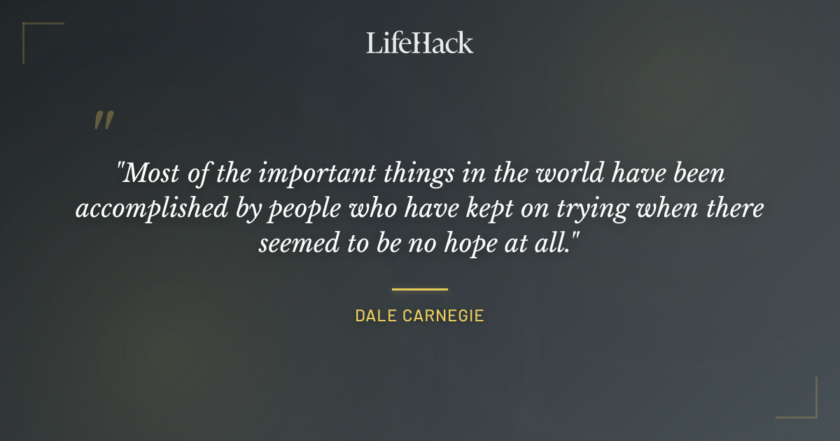 Quote by Dale Carnegie