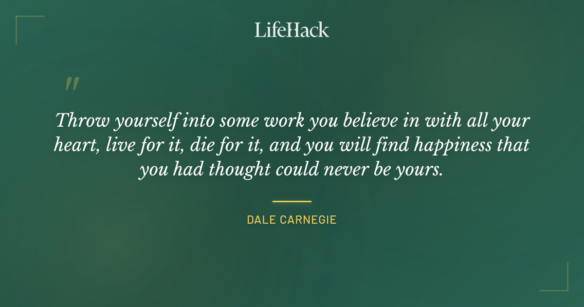 Quote by Dale Carnegie
