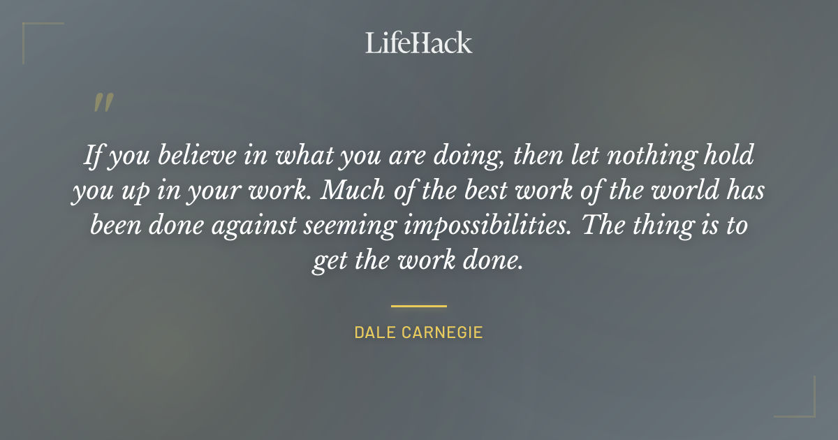 Quote by Dale Carnegie
