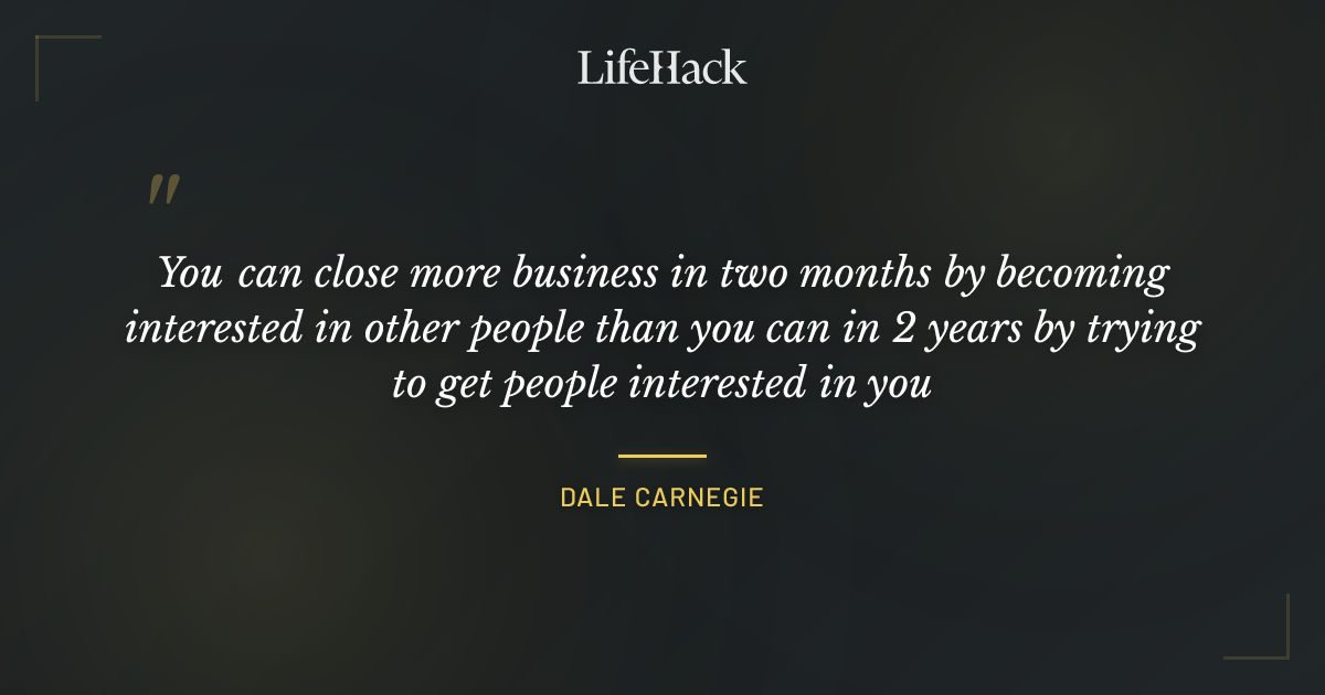 Quote by Dale Carnegie