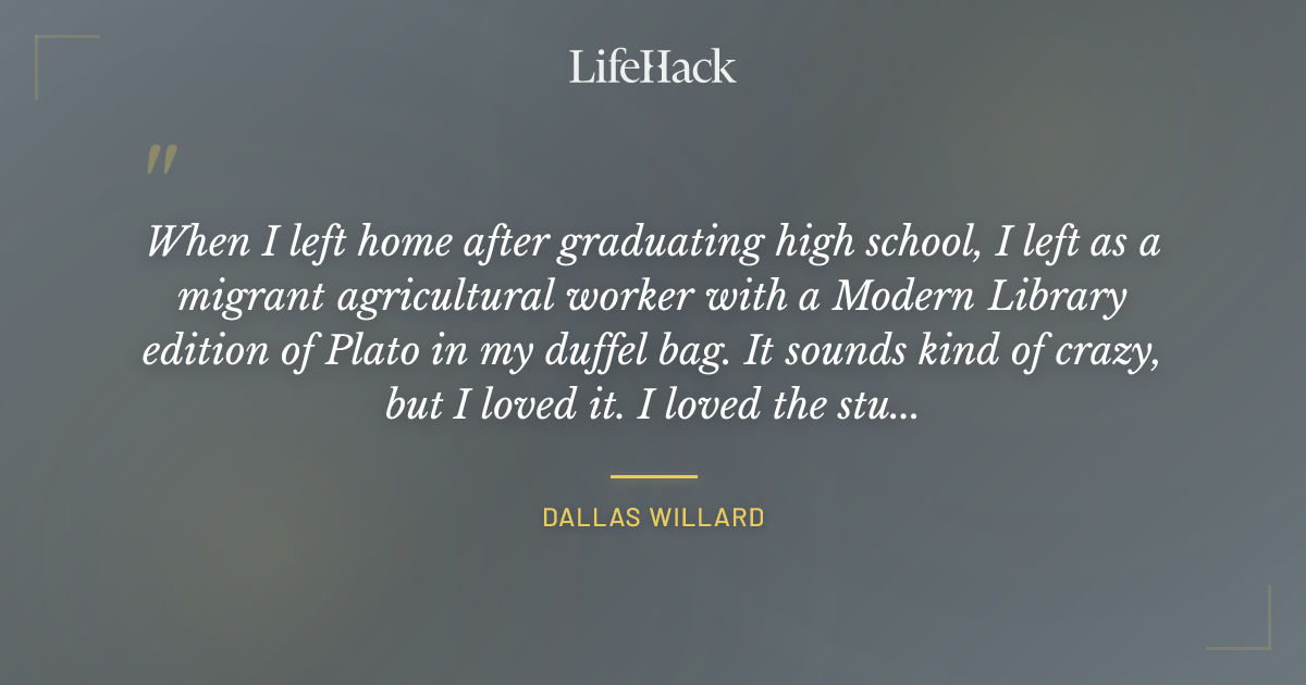 Quote by Dallas Willard