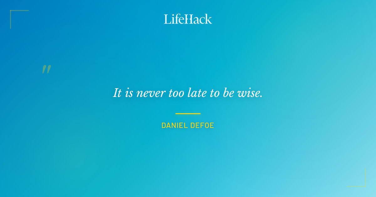Quote by Daniel Defoe