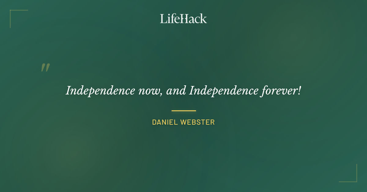 Quote by Daniel Webster