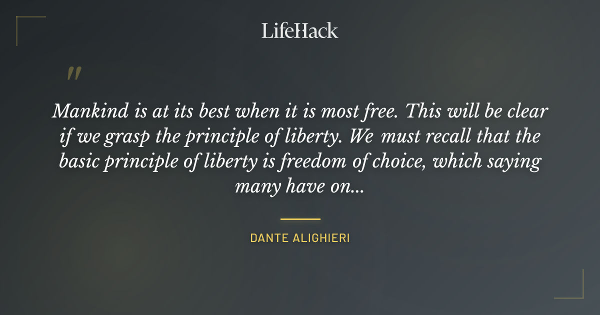 Quote by Dante Alighieri