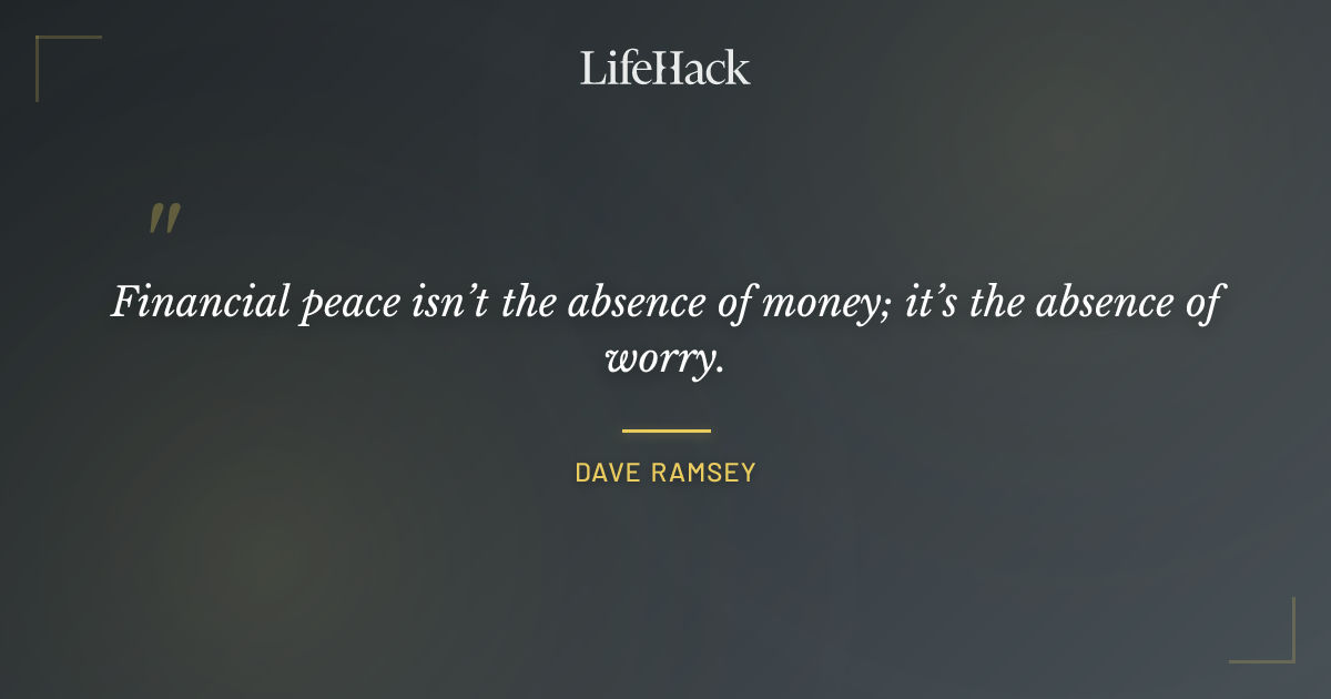 Quote by Dave Ramsey