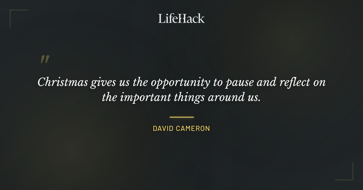 Quote by David Cameron
