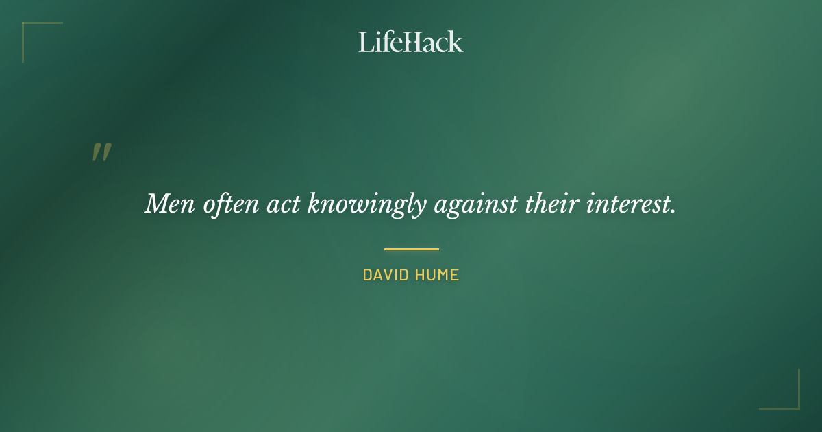 Quote by David Hume