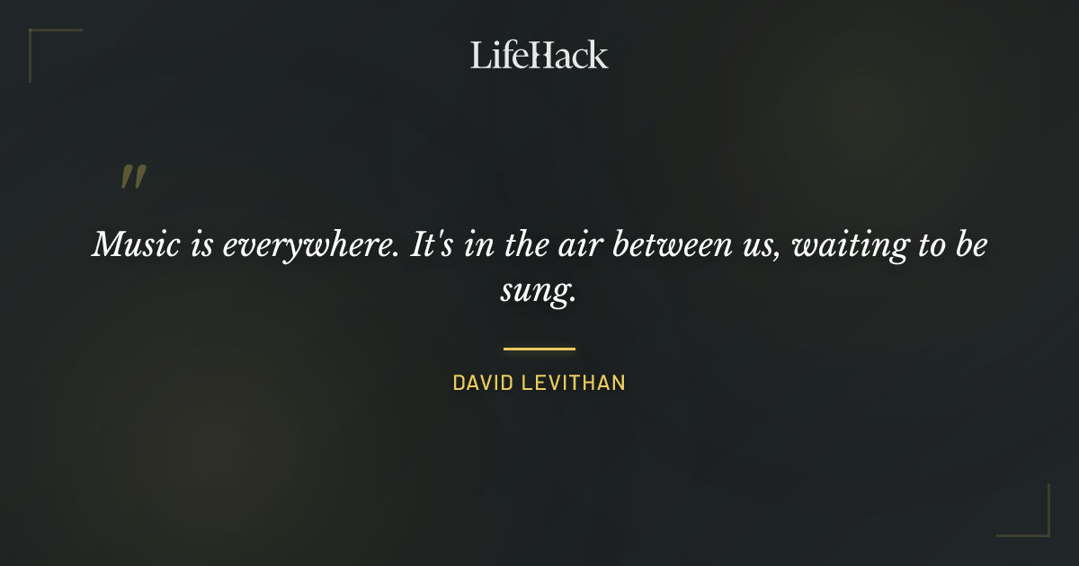 Quote by David Levithan
