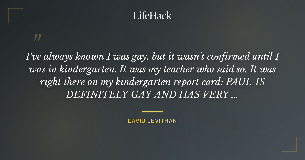 Quote by David Levithan