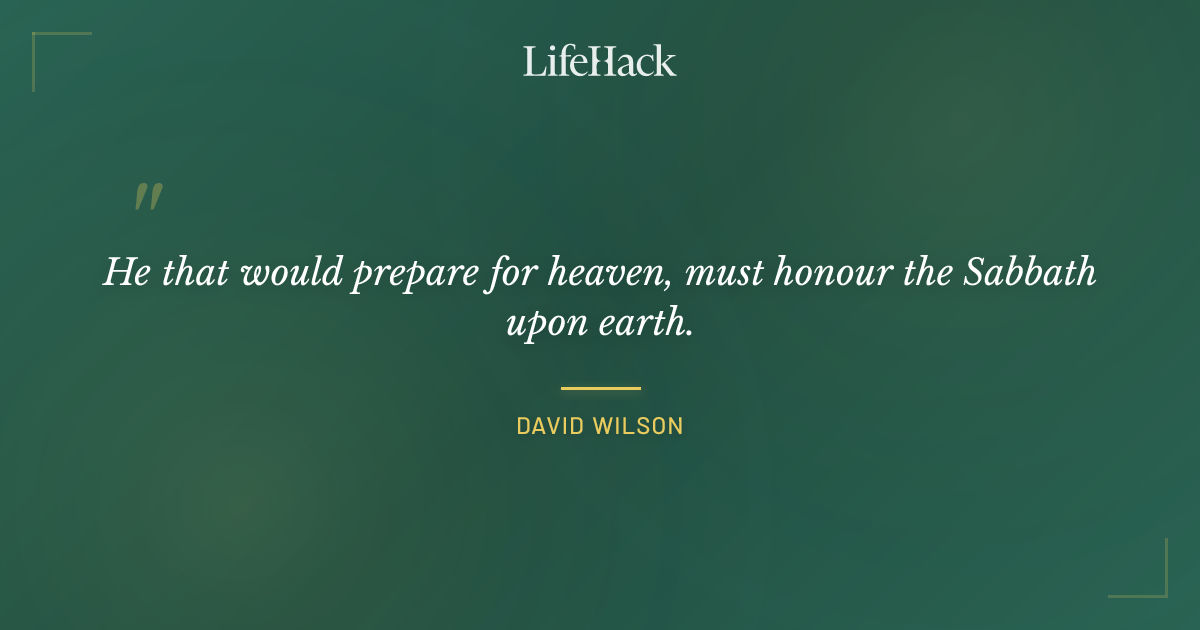 Quote by David Wilson