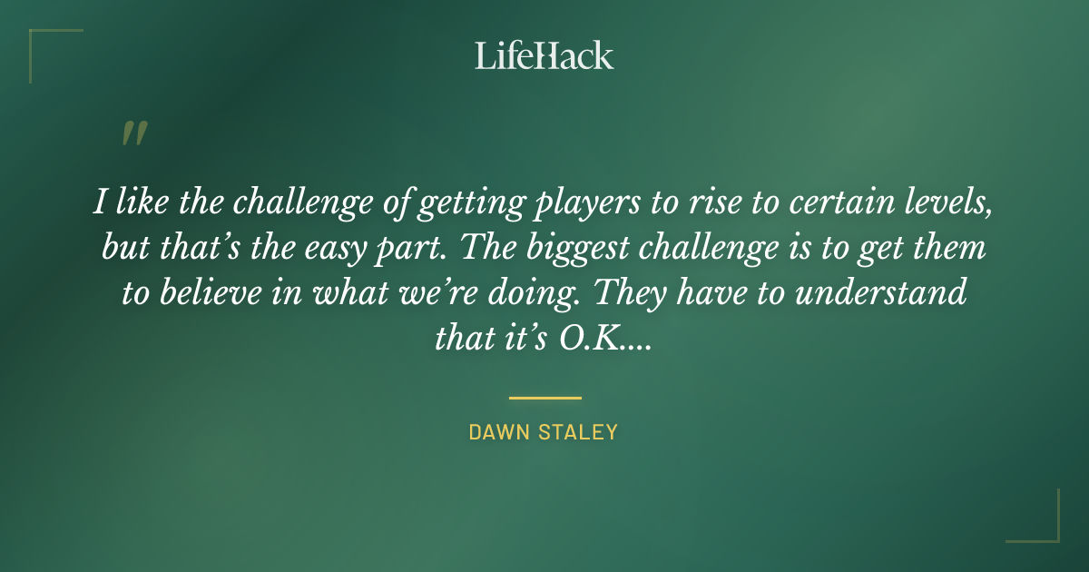 Quote by Dawn Staley