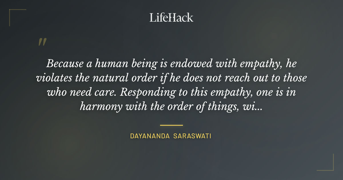 Quote by Dayananda Saraswati