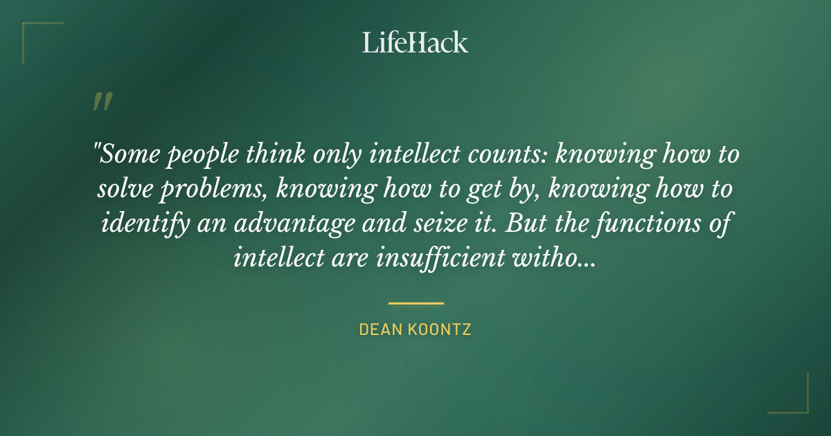 Quote by Dean Koontz