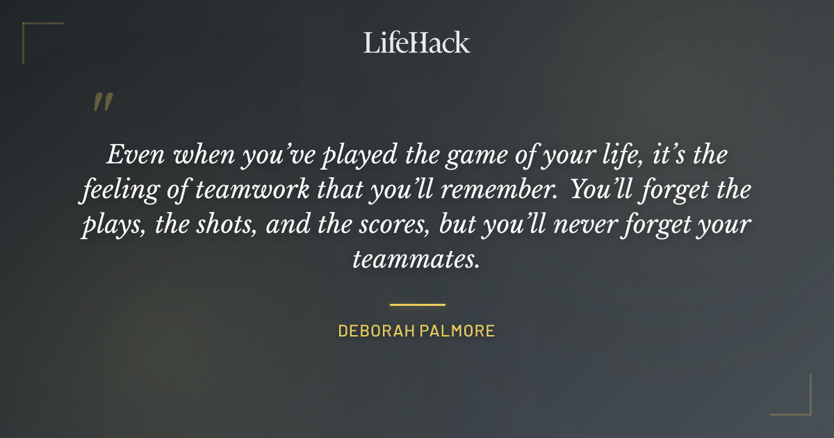 Quote by Deborah Palmore